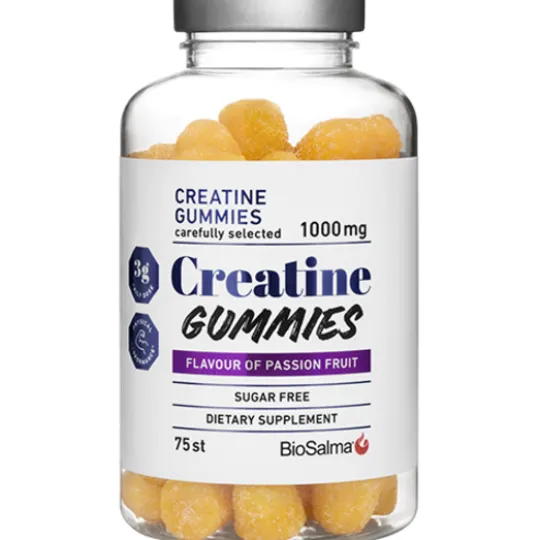 BioSalma Creatine Gummies 1000 mg Passion fruit 75 gummies