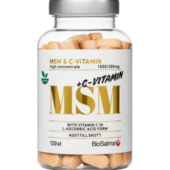 BioSalma MSM + C-vitamin 120 tabletter