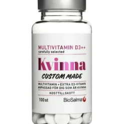 BioSalma Multivitamin Kvinna D-vitamin++ 100 tabletter