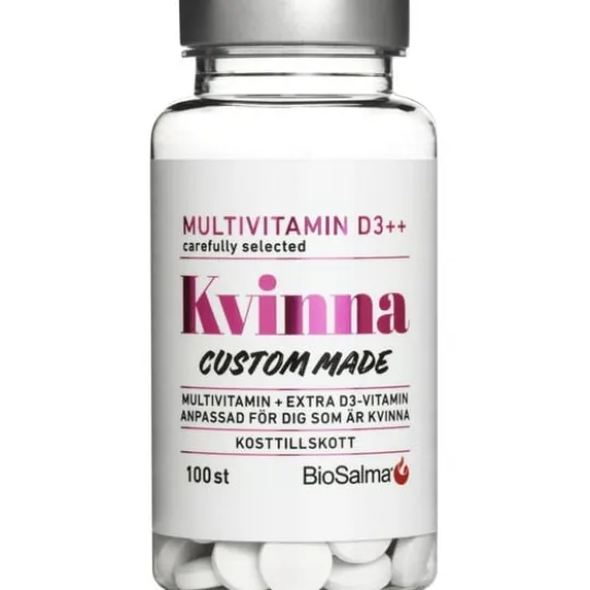 BioSalma Multivitamin Kvinna D-vitamin++ 100 tabletter