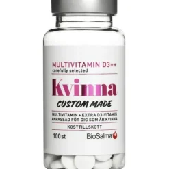 BioSalma Multivitamin Kvinna D-vitamin++ 100 tabletter
