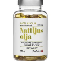 BioSalma Nattljusolja 10% GLA 1000 mg 100 kapslar