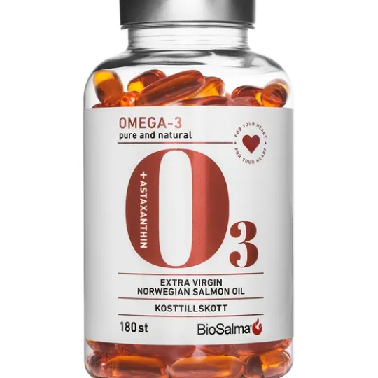 BioSalma Omega-3 Salmon Oil 1000 mg 180 kapslar