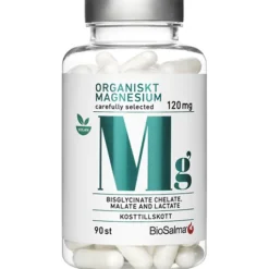 BioSalma Organiskt Magnesium 120 mg 90 kapslar