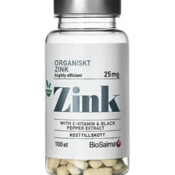 BioSalma Organiskt Zink 25 mg 100 tabletter