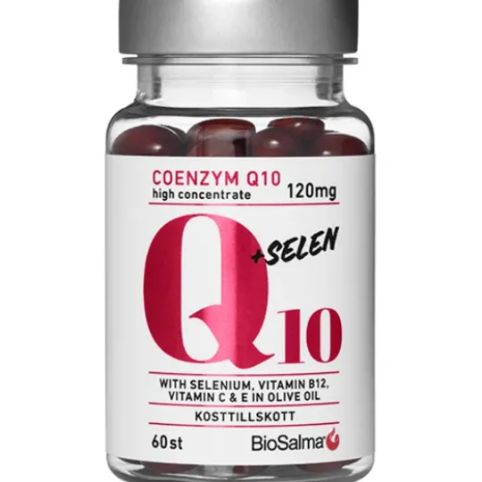 BioSalma Q10 Coenzyme 120 mg + Selen 60 kapslar