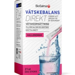 BioSalma Vätskebalans Direkt Hallon 21 sticks