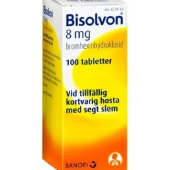 Bisolvon, Tablett 8 mg 100 st