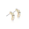 Blomdahl GT Pendant Mixed Curved 10 mm Crystal/White