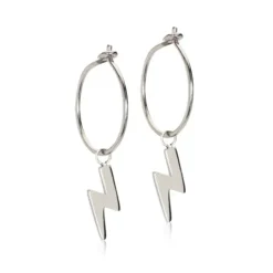 Blomdahl NT Ear Ring 14 mm, Pendant Flash 11 mm