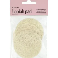 BODY LAB Facial Loofah Pad 3-pack