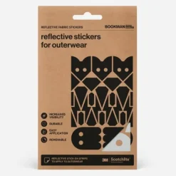 Bookman Urban Visibility Reflective Fabric Stickers Adventure Silver