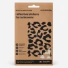 Bookman Urban Visibility Reflective Fabric Stickers Leopard Silver