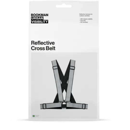 Bookman Urban Visibility Reflective Cross Belt Black