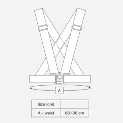 Bookman Urban Visibility Reflective Cross Belt Black