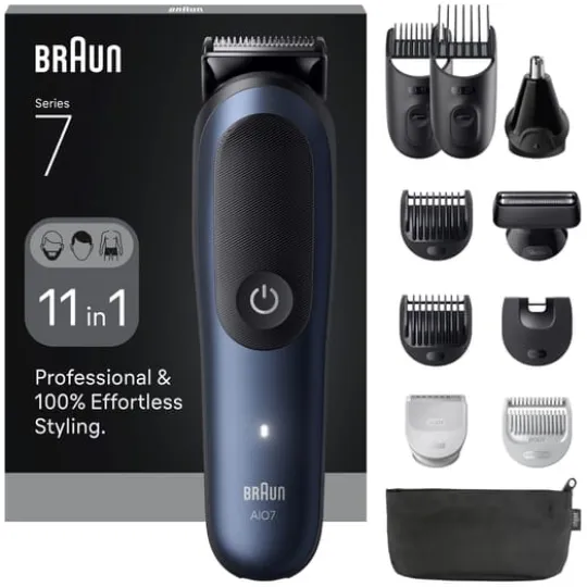Braun All-in-One Series 7 11-in-1 Grooming Kit AIO7540 Blå