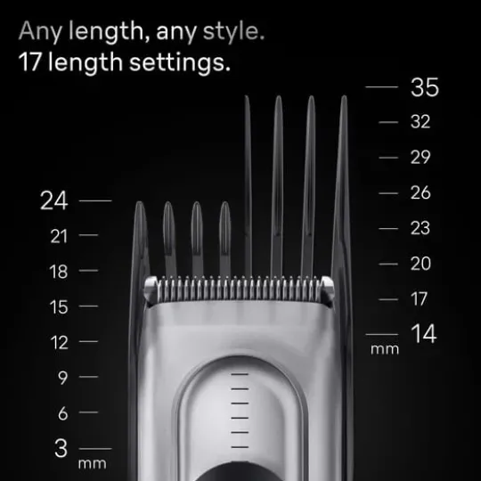 Braun Hårklippare Series 7 +5 Stylingverktyg HC7590 Grå
