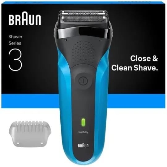 Braun Series 3 Elektrisk Rakapparat Wet & Dry 310S Blå