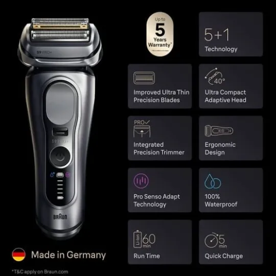 Braun Series 9 PRO+ Elektrisk Rakapparat Pro SensoAdapt SmartCare Center 9667CC