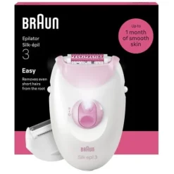 Braun Silk·épil 3 Epilator med sladd 3-031 Rosa