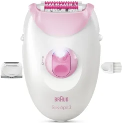 Braun Silk·épil 3 Epilator med sladd 3-031 Rosa