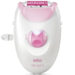 Braun Silk·épil 3 Epilator med sladd 3-000 Rosa