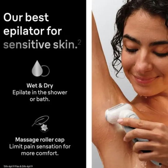 Braun Silk·épil 9 Wet & Dry Epilator 9-030 Silver