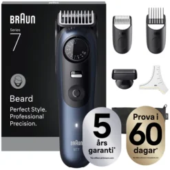 Braun Skäggtrimmer Series 7 +6 Barberverktyg BT7520 Blå