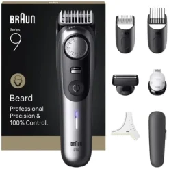 Braun Skäggtrimmer Series 9 +7 Barberarverktyg BT9520 Krom