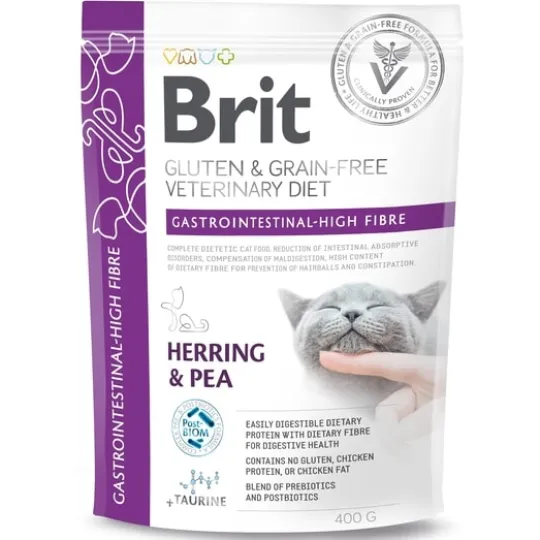 Brit Veterinary Diet Cat Gastrointestinal High Fibre Grain Free 400 g