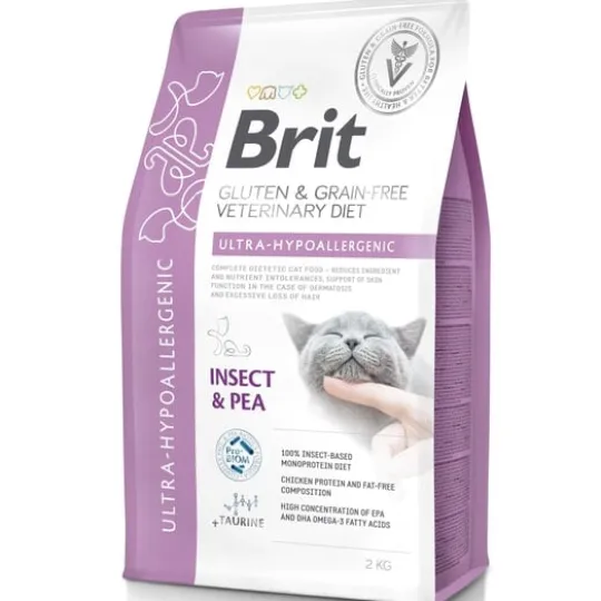 Brit Veterinary Diet Cat Ultra-Hypoallergenic Grain Free 2 kg