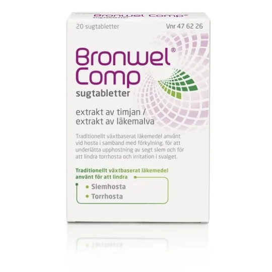 Bronwel Comp 20 tablett(er) Sugtablett