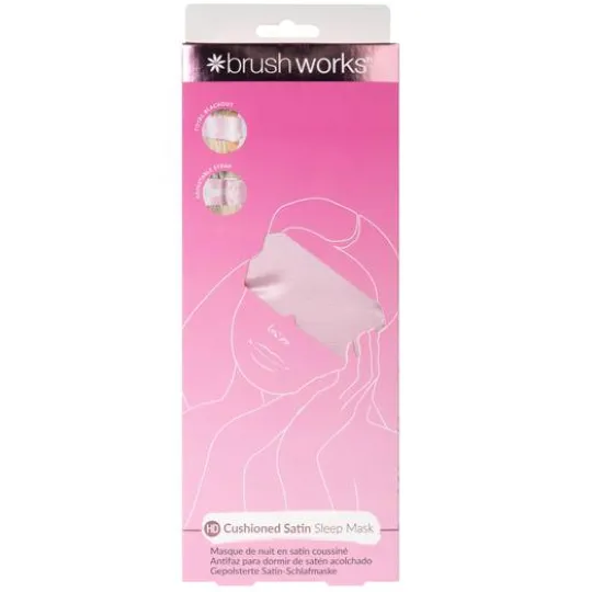 Brushworks Cushioned Satin Sleep Mask