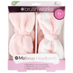 Brushworks Makeup Headbands 2-pack
