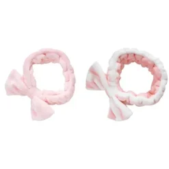 Brushworks Makeup Headbands 2-pack