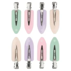 Brushworks Pastel No Crease Hair Clips 8 st