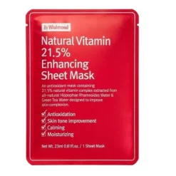 By Wishtrend Natural Vitamin 21.5% Enhancing Sheet Mask 23 ml