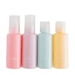 Cailap Reseförpackning Flaska Olika Färger 60 ml 4 st