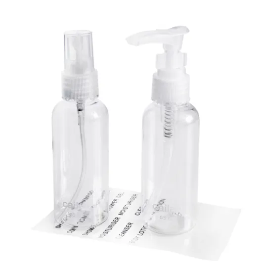 Cailap Reseförpackning Spray- och Pumpflaska 65 ml 2 st