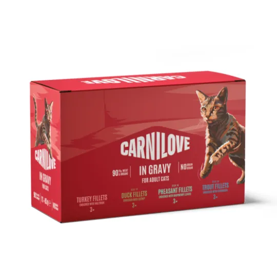 Carnilove Cat Pouch Gravy Multipack 12 x 85 g