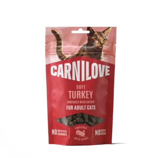 Carnilove Cat Soft Snack Turkey enriched with Catnip 50 g
