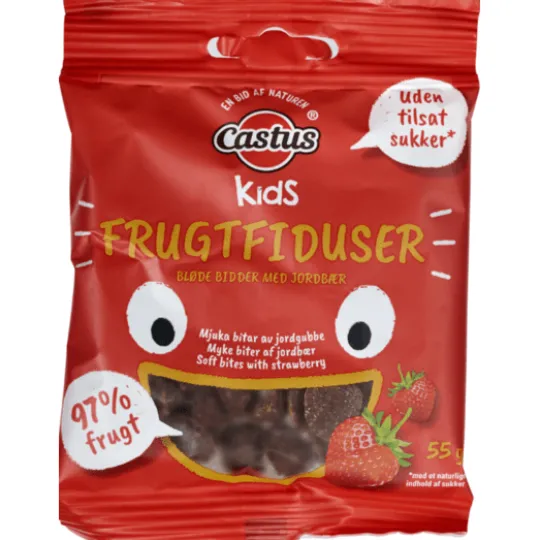 Castus Fruktfiduser Jordgubb 55 g