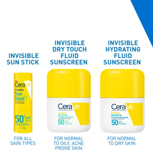 CeraVe Invisible Sun Stick SPF50+ 8 g