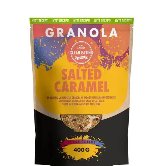 Clean Eating Granola Salted Caramel 400 g