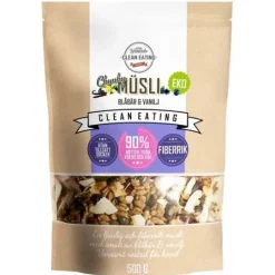 Clean Eating Müsli Chunky Blåbär & Vanilj 500 g
