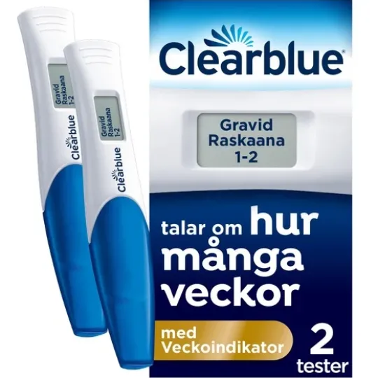 Clearblue Digital graviditetstest med veckoindikator 2 st