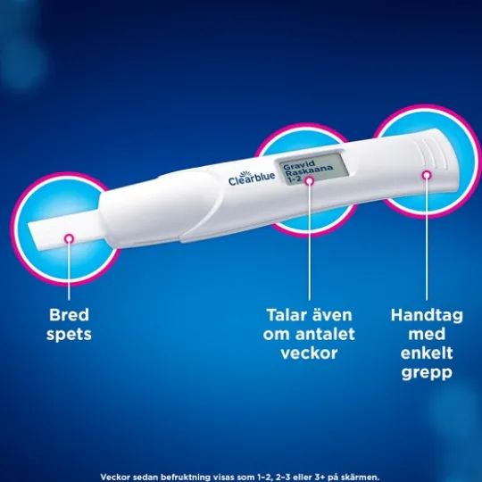Clearblue Digital graviditetstest med veckoindikator 2 st