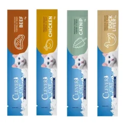 Clever Cat Creamy Mixed Flavours 4 x 15 g