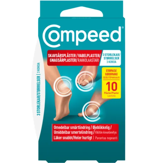 Compeed Skavsårsplåster Mix Pack 10 st