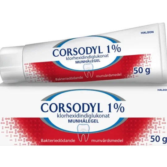 Corsodyl munhålegel 1 % 50 gr